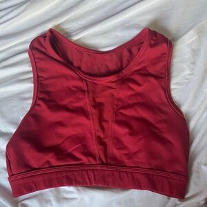 Red Alphalete Sports Bra